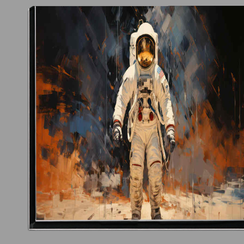 Buy Di-Bond : (Astronaut standing in space painted style)