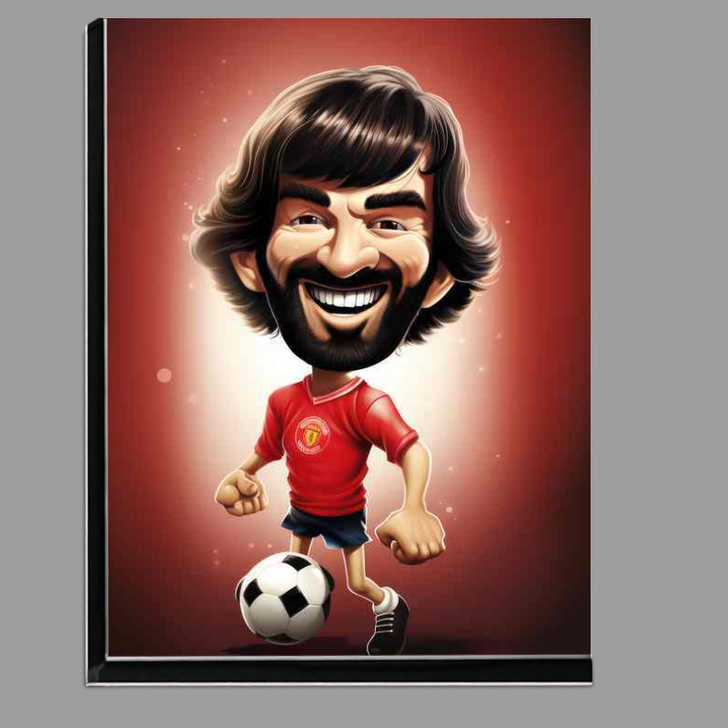 Buy Di-Bond : (Caricature of George best on the ball)