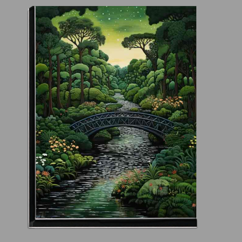 Buy Di-Bond : (Bridge over the river with green trees)