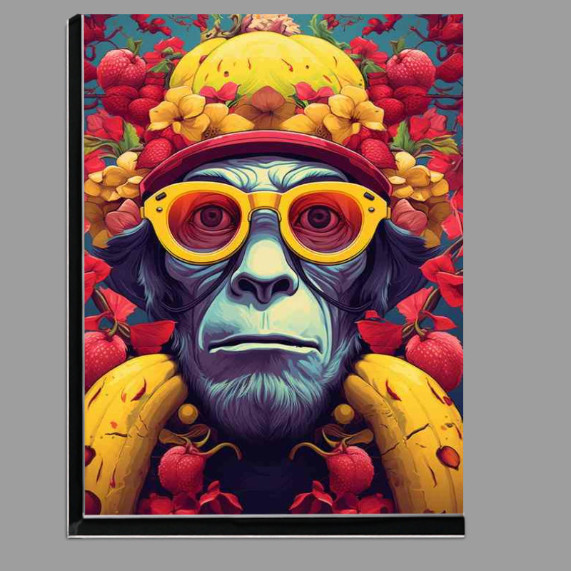 Buy Di-Bond : (Monkey Mischief Cap Wearing Primates Among Bananas)