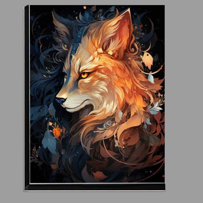 Buy Di-Bond : (Moon Wolf Painted Style dark background)