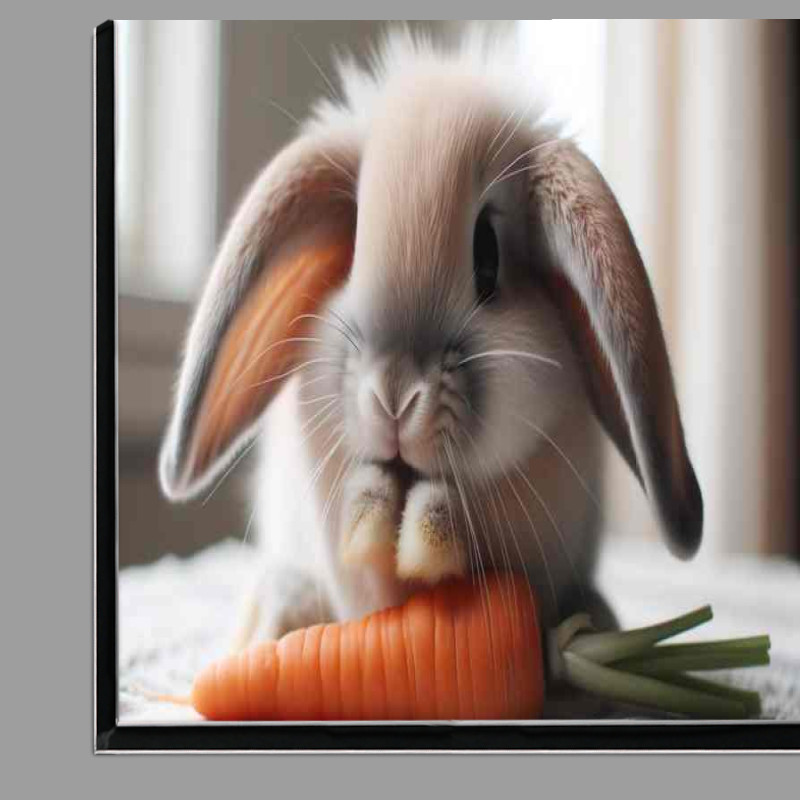 Buy Di-Bond : (Bunny Bliss a soft and fluffy bunny with large droopy ears)