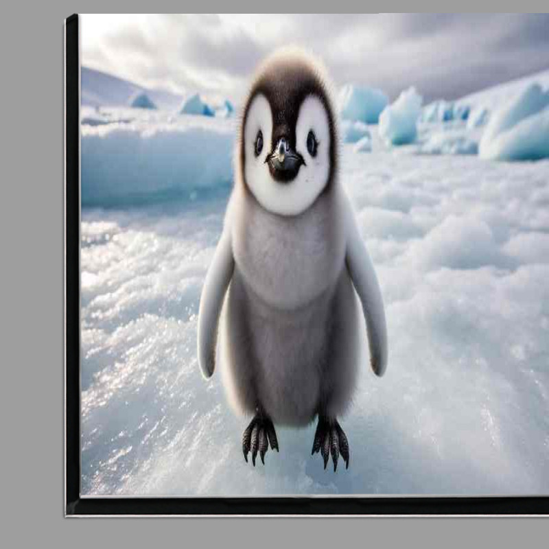 Buy Di-Bond : (Fluffy Feathered Friend a penguin chick with soft gray down)
