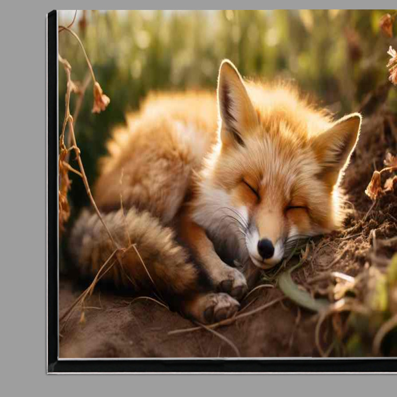 Buy Di-Bond : (The Little Red Fox Laying down sleeping)