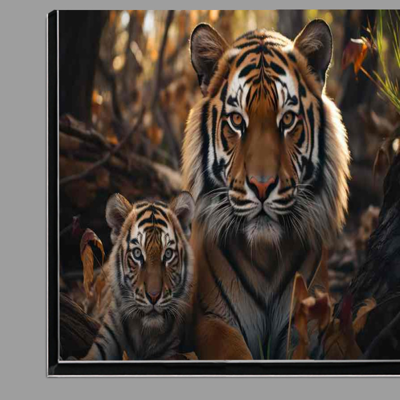 Buy Di-Bond : (Tigers one mother and her pup are laying)