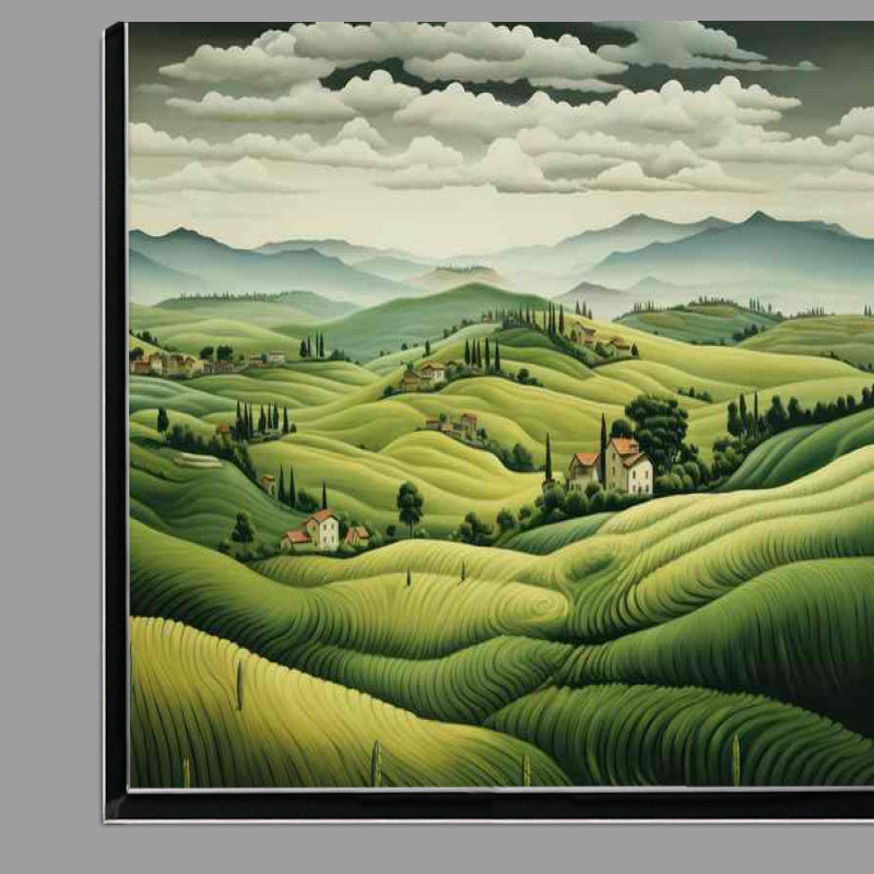 Buy Di-Bond : (Iddilic view of the rolling country fields)