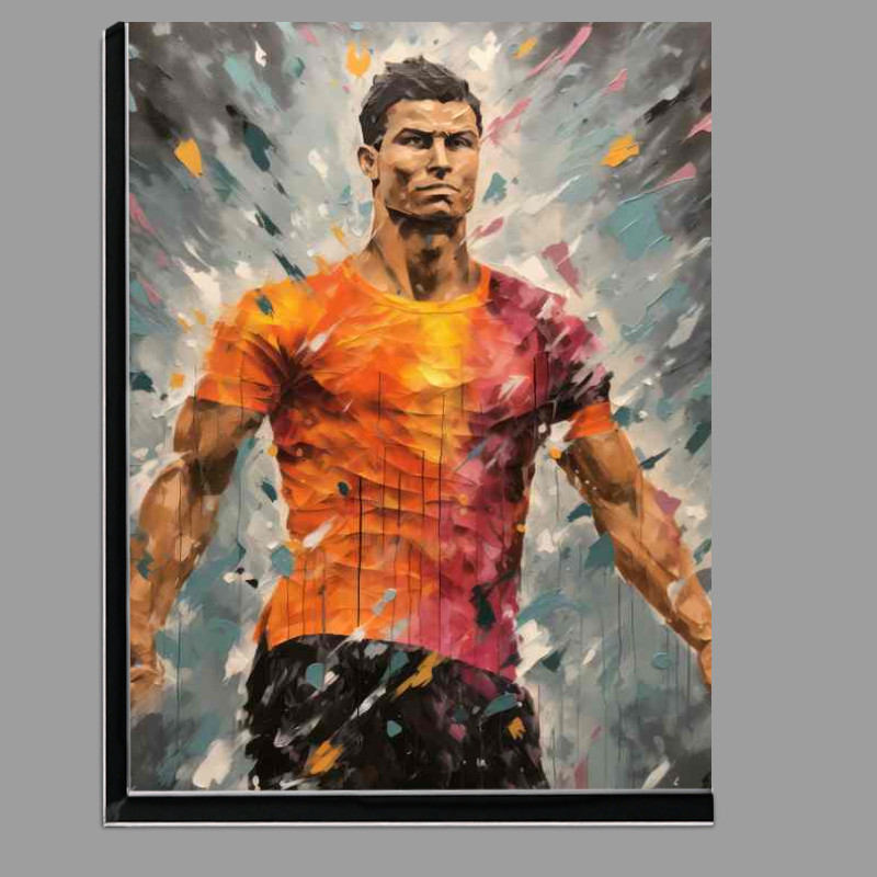 Buy Di-Bond : (Cristiano Ronaldo Footballer in the style of painted art)