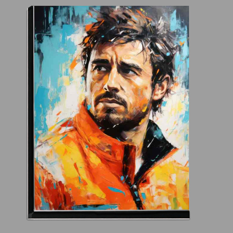 Buy Di-Bond : (Fernando Alonso Formula one racing driver portrait)