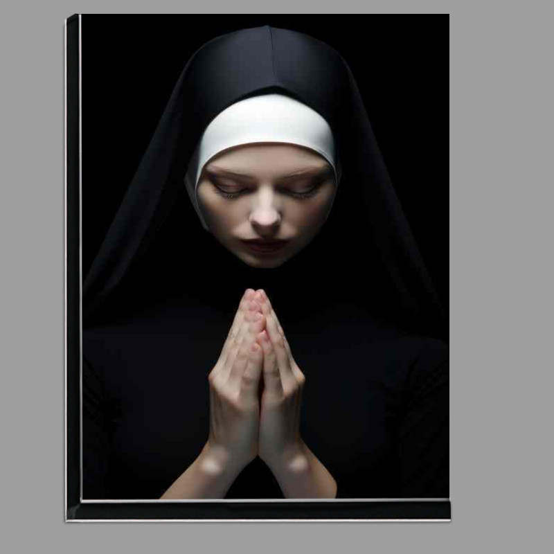 Buy Di-Bond : (A woman in a nuns habit is praying)