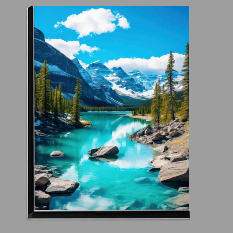 Buy Di-Bond : (Banff national park canada rich blue sky)