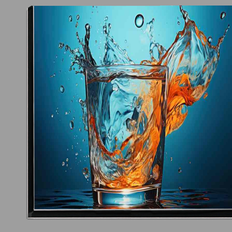 Buy Di-Bond : (A Glass Of Water Slpash Art Style)
