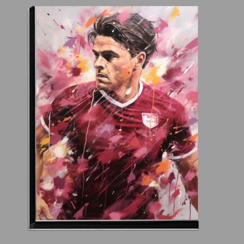 Buy Di-Bond : (Jack Grealish Footballer in the style of painted art)