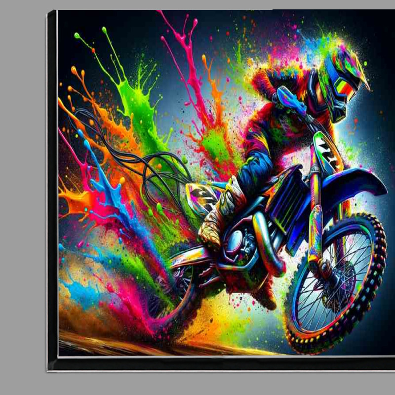 Buy Di-Bond : (Motocross Stunt Vivid Splash Colors an action packed)