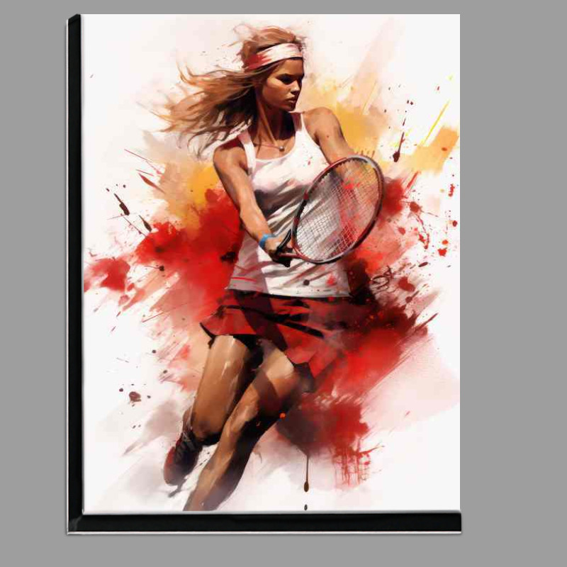 Buy Di-Bond : (Lady Tennis player playing with a red racquet)