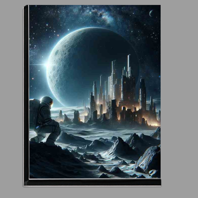 Buy Di-Bond : (Cinematic Astronaut Discovering Ancient Ruins on a Moon)