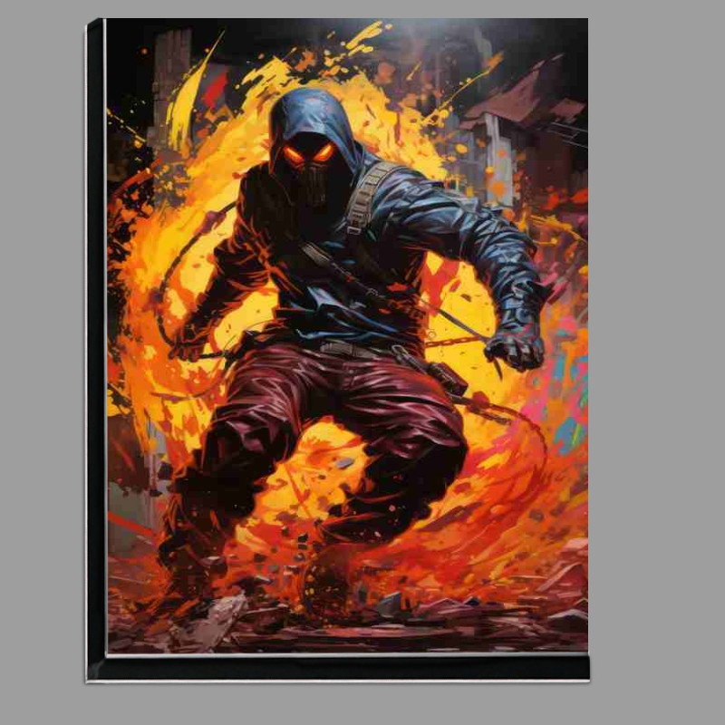 Buy Di-Bond : (Ninja escaping through fire)