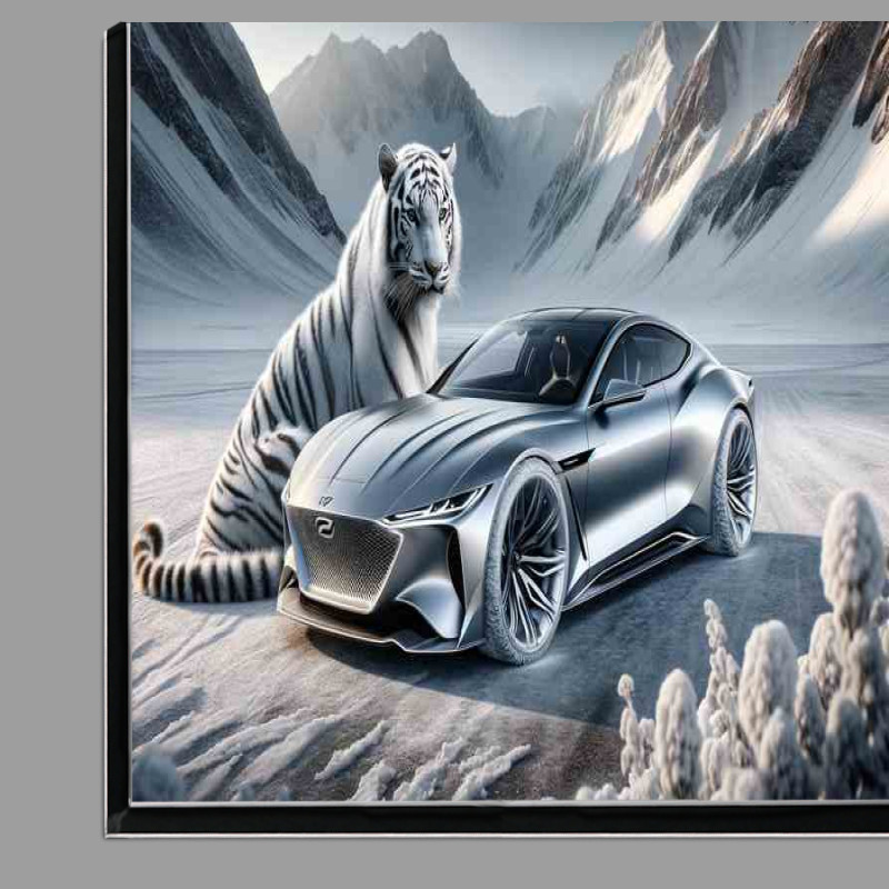 Buy Di-Bond : (Majestic White Tiger Essence Sleek Silver Car)