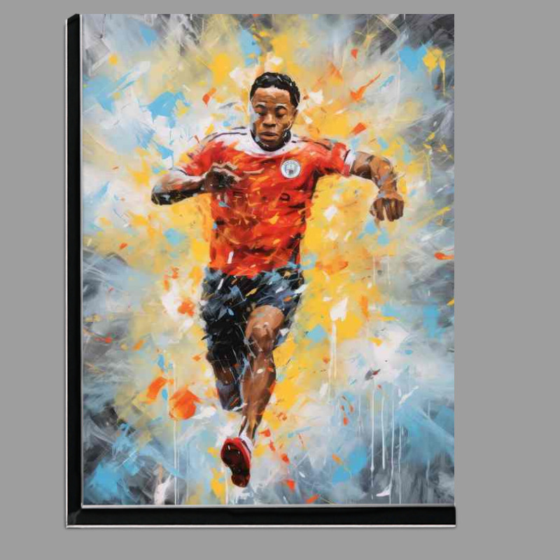 Buy Di-Bond : (Raheem Sterling Footballer in the style of art)