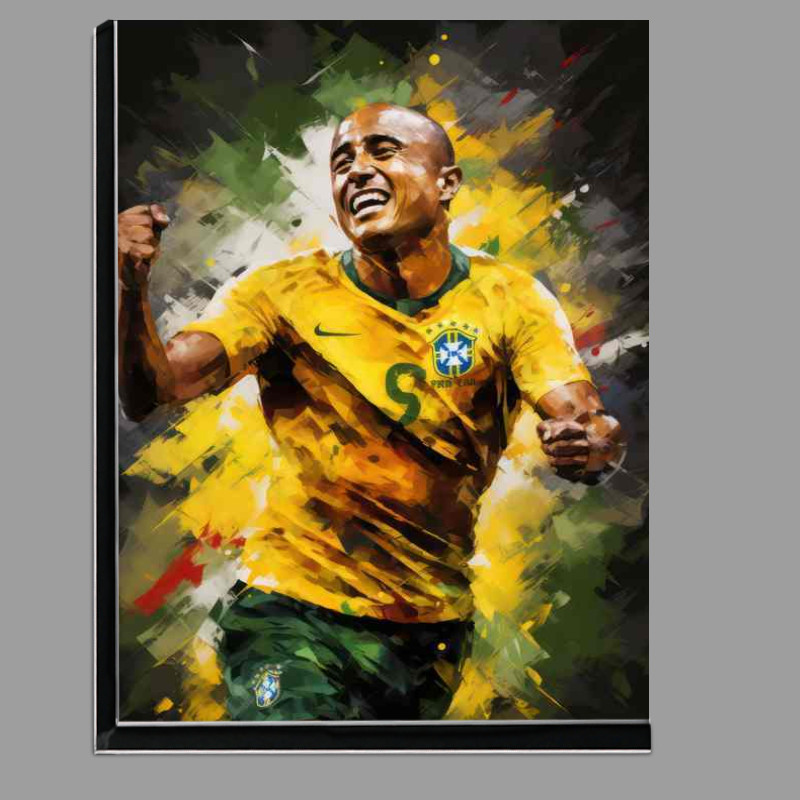 Buy Di-Bond : (Roberto Carlos Footballer abstract style art)