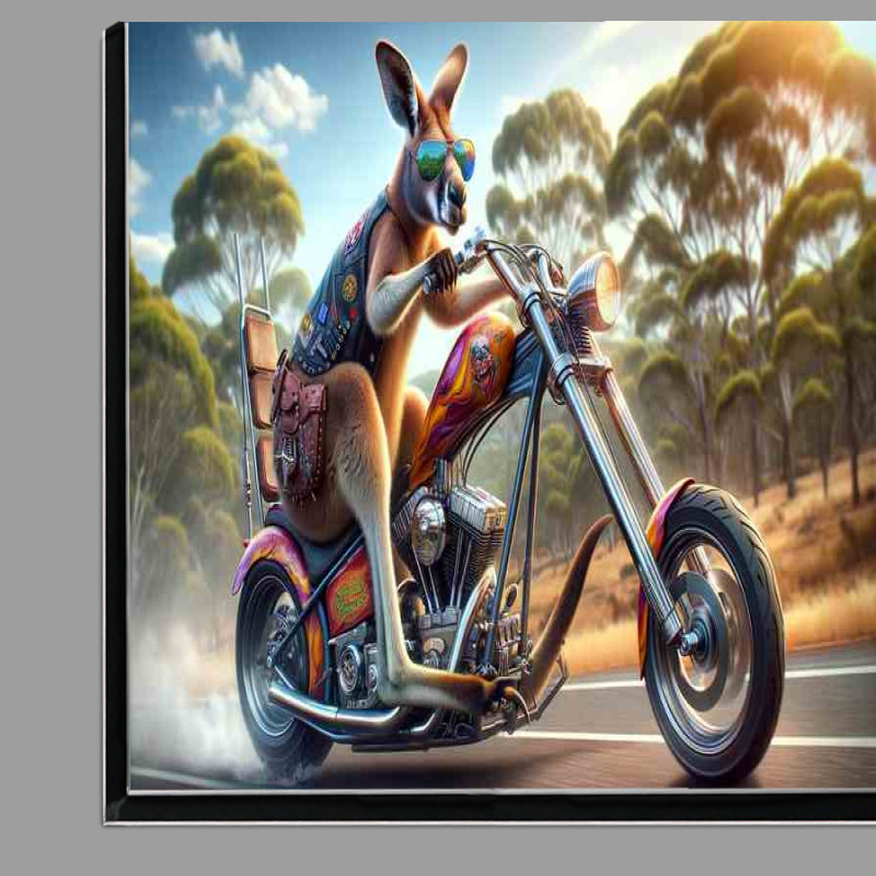 Buy Di-Bond : (Kangaroo Riding a Chopper)