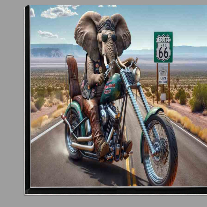 Buy Di-Bond : (Solo Animal on an American Chopper on Route 66 Elephant)