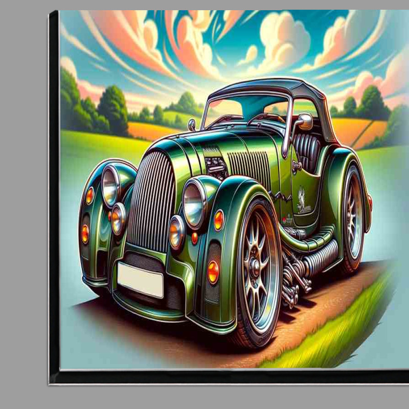 Buy Di-Bond : (Morgan car The car is designed with a vintage green paint)