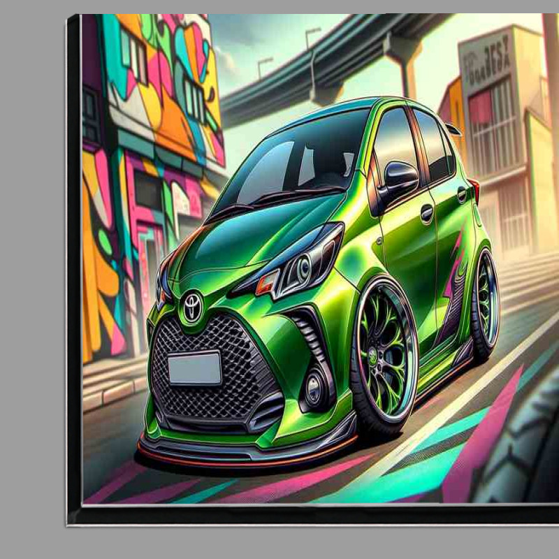 Buy Di-Bond : (Toyota Yaris with extremely exaggerated features In Green)