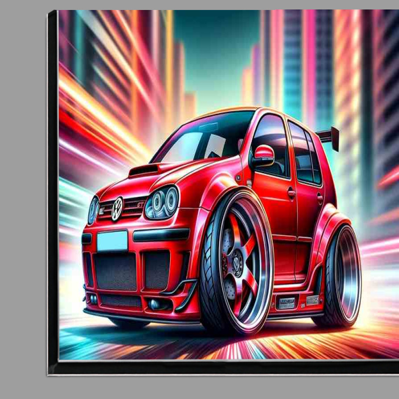 Buy Di-Bond : (Volkswagen Golf GTI The car is designed in burst red)