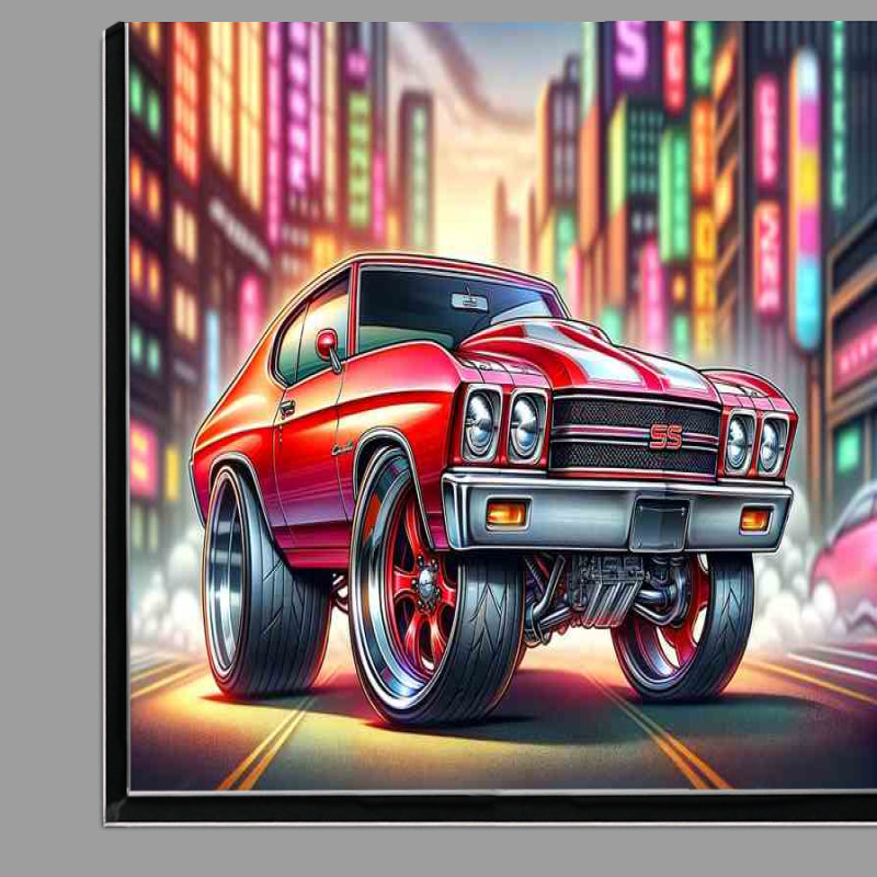 Buy Di-Bond : (Chevrolet Chevelle SS style in red cartoon big wheels)