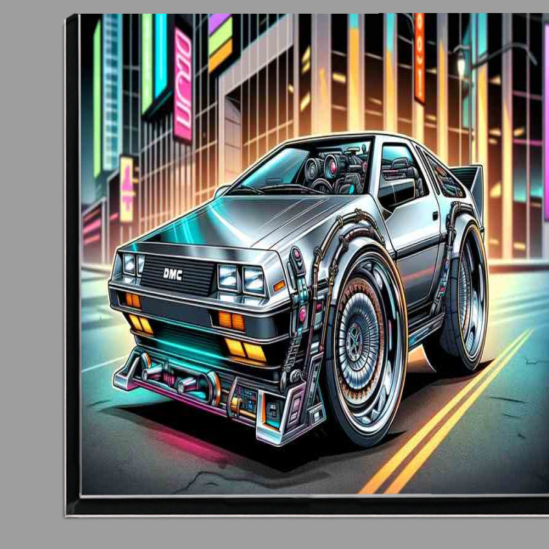 Buy Di-Bond : (DeLorean DMC style in silver cartoon)