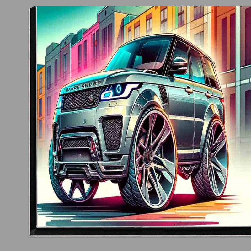 Buy Di-Bond : (Range Rover Sport 4x4 style in silver cartoon)