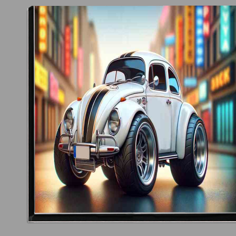Buy Di-Bond : (Volkswagen Beetle style with big wheels in white)