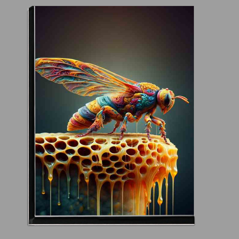 Buy Di-Bond : (Surreal Insect Honeycomb Fantasy Creature)