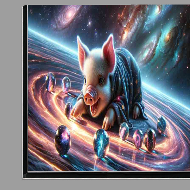 Buy Di-Bond : (Interstellar Piglet Playing with Galaxy Marbles)