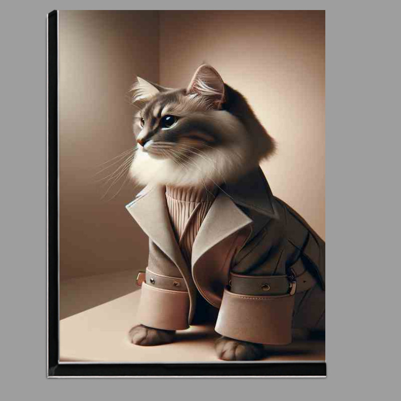 Buy Di-Bond : (Glamorous Cat Model in Fashion Shoot)