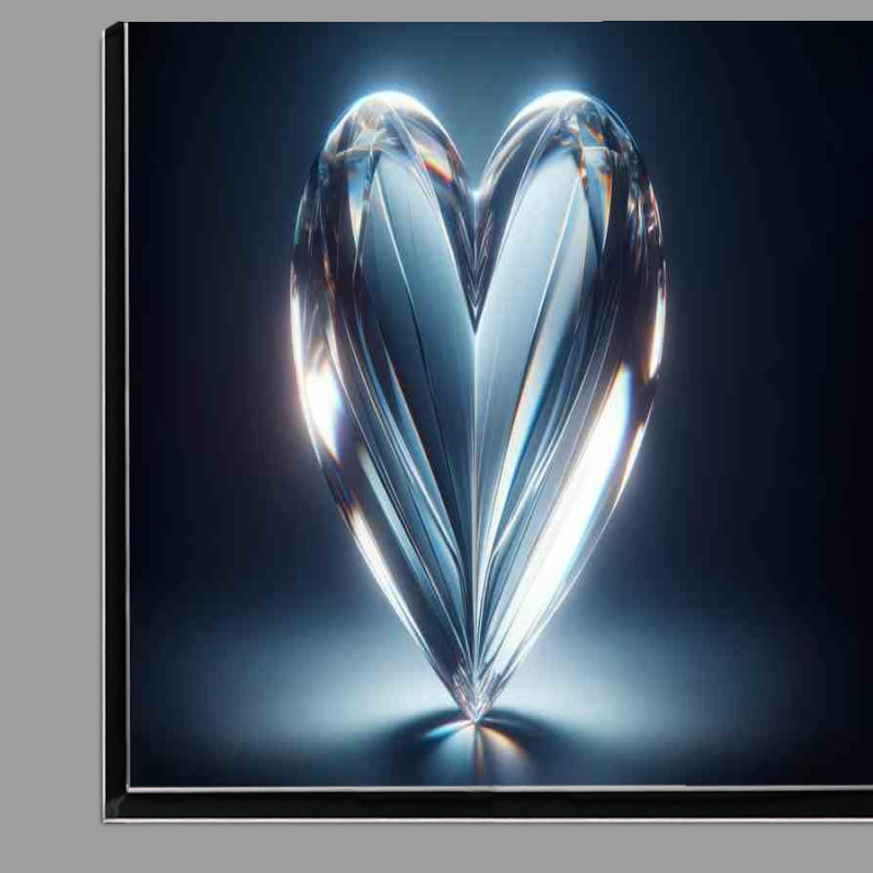 Buy Di-Bond : (Glass Heart Elegant Love Art)