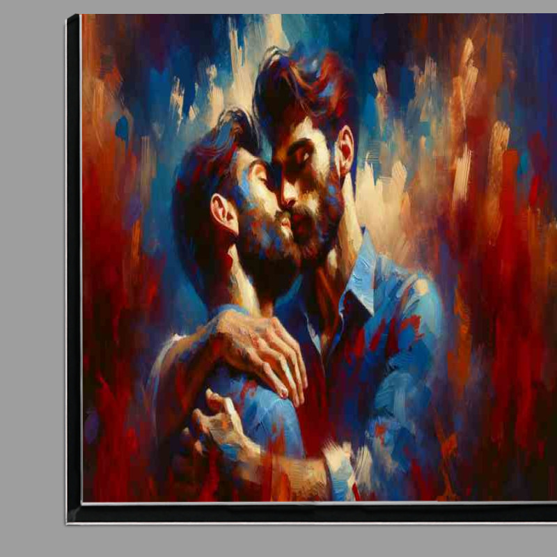 Buy Di-Bond : (Male Couple Love Artistic Representation in love)