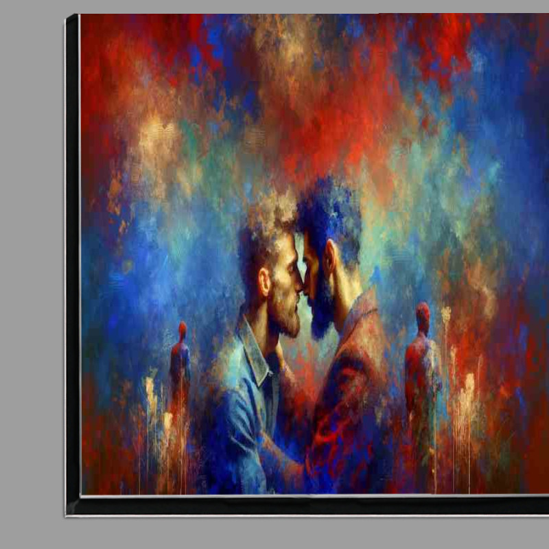 Buy Di-Bond : (Romantic Male Couple Love Artistic Representation)