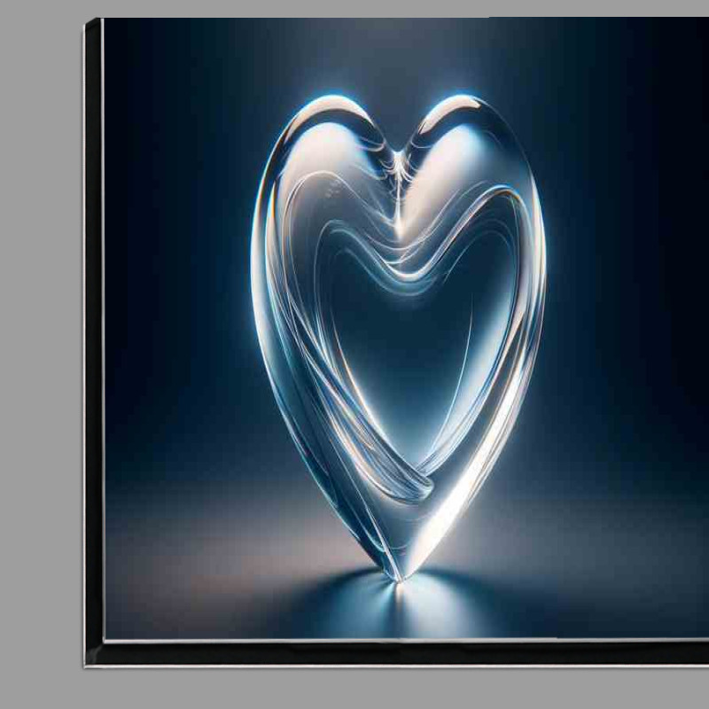 Buy Di-Bond : (Translucent Glass Heart Elegant Love Art)