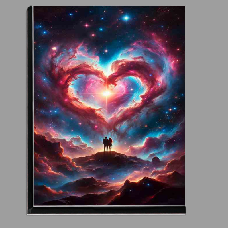 Buy Di-Bond : (Cosmic Love Heart Nebula night sky)