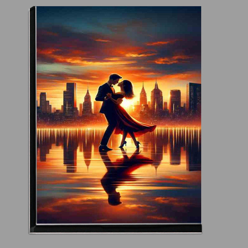 Buy Di-Bond : (Elegant Sunset Dance Romance Cityscape)