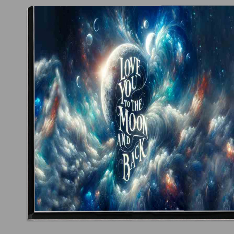 Buy Di-Bond : (Celestial Love Abstract Love You to the Moon and Back)