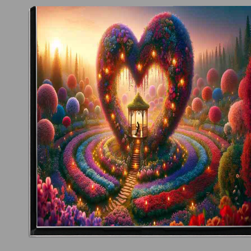 Buy Di-Bond : (Enchanting Love Magical Floral Heart enchanting garden)