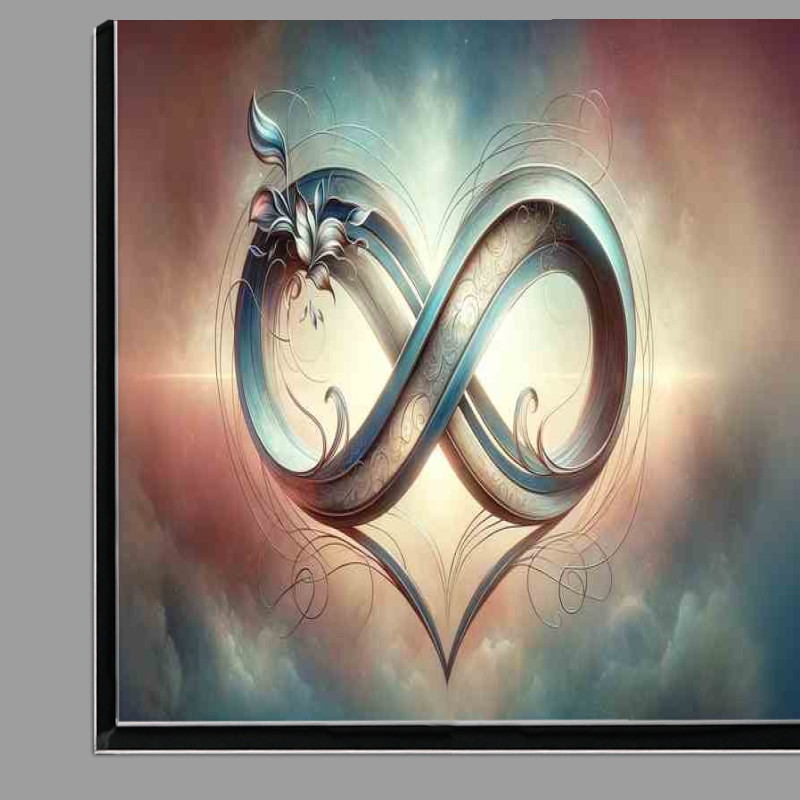 Buy Di-Bond : (Eternal Embrace Artistic Infinity Heart Symbol Design)