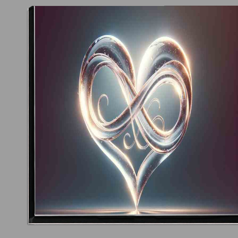 Buy Di-Bond : (Glass Heart Infinity Symbol Artwork)