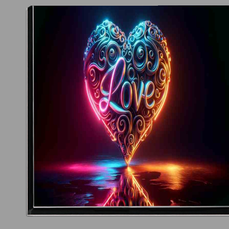 Buy Di-Bond : (Glow Love Embossed Heart Sculpture)