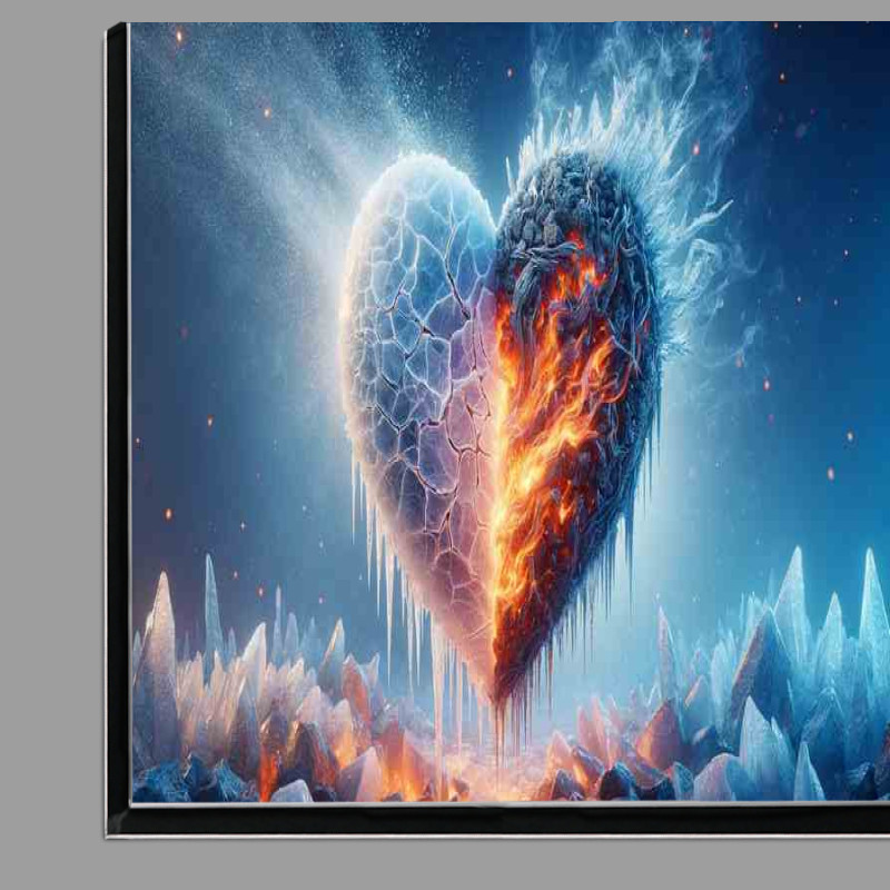 Buy Di-Bond : (Heart Ice and Fire Fusion featuring a heart shape)
