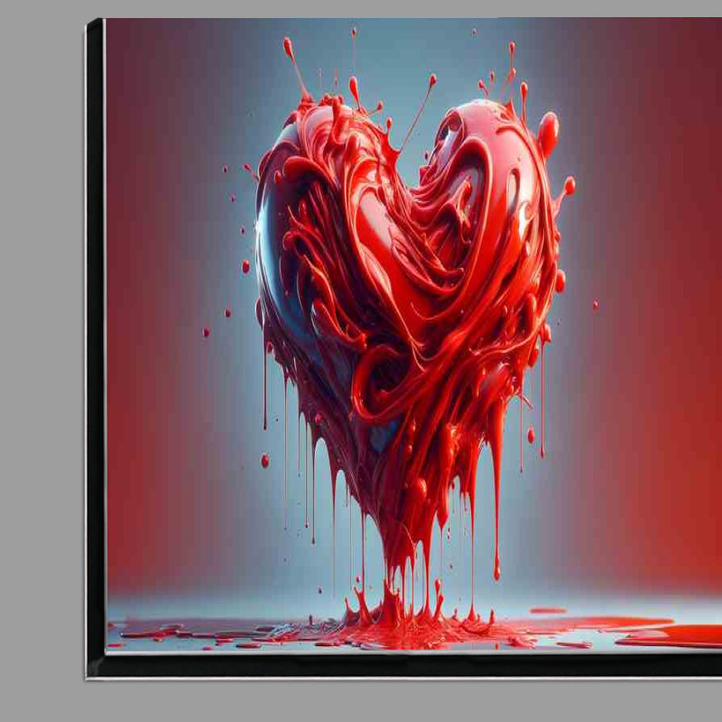 Buy Di-Bond : (Heart Vivid Love Abstract Art)