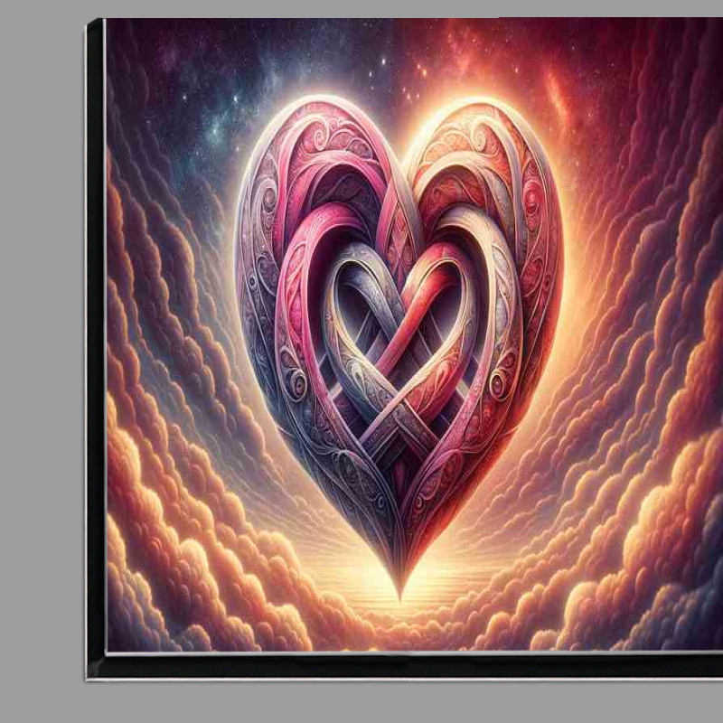 Buy Di-Bond : (Interlocking Hearts Artwork beautifully detailed love)