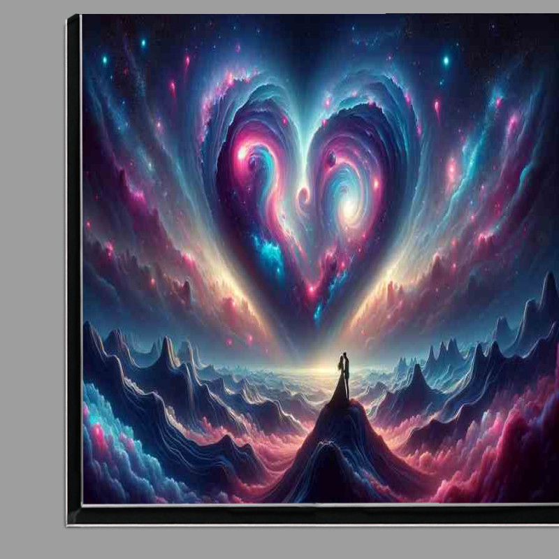 Buy Di-Bond : (Love Surreal Heart Landscape Painting capture a couple)